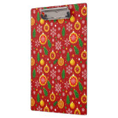 Rood kerstthema patroon klembord (Links)