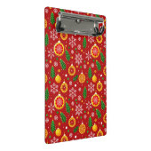 Rood kerstthema patroon mini klembord (Schuin)