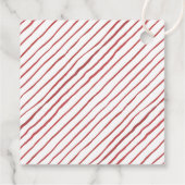 Rood kersttruck en rendier | Vakantie-Labels Bedankjes Labels (Achterkant)