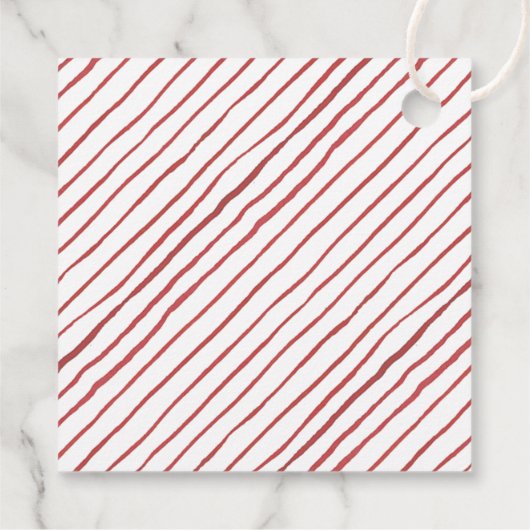 Rood kersttruck en rendier | Vakantie-Labels Bedankjes Labels