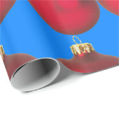 Rood kerstvakantieverval cadeaupapier (Rol Hoek)