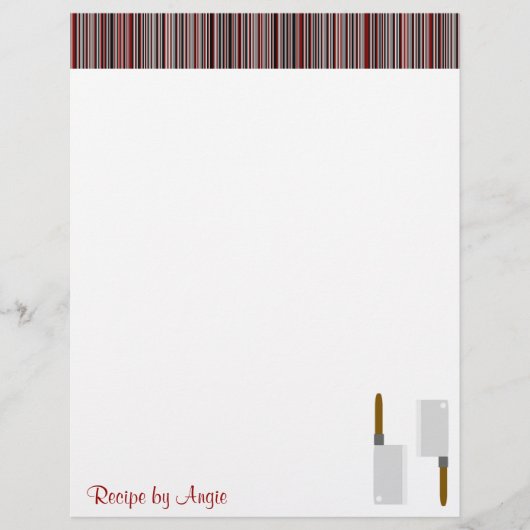 Rood keukenpapier met snijstrepen (Voorkant)