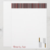 Rood keukenpapier met snijstrepen (Voorkant / Achterkant)