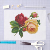 Rood, kever en roze rozen tissuepapier (Craft)