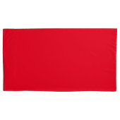 Rood King Size Kussen Hoesje Paar Kussensloop (Voorkant-Links)