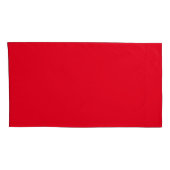 Rood King Size Kussen Hoesje Paar Kussensloop (Achterkant-Rechts)