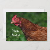  rood kippengezicht foto verjaardag kaart (Voorkant)