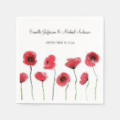 Rood klaproos servet (Voorkant)