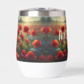 rood klaproos veld op een zomerdag (Voorkant)