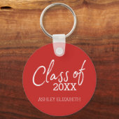 Rood - Klas van ADD YOUR YEAR Afstudeerfeest Sleutelhanger (Voorkant)