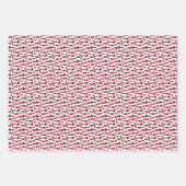 Rood "Klasse" Label en Stippen patroon Inpakpapier Vel (Voorkant 3)