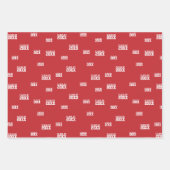 Rood "Klasse" Label en Stippen patroon Inpakpapier Vel (Voorkant 2)