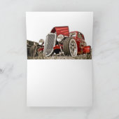 Rood  Klassiek Wenskaart van de Verzameling van de Kaart (Binnen)