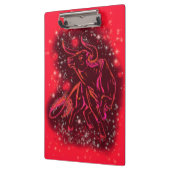 Rood klembordpbord draait op Sterrennacht Klembord (Links)