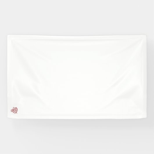 Rood kleurdecoratief ontwerp Vinylbanner Spandoek (Horizontaal)