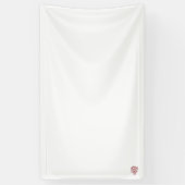 Rood kleurdecoratief ontwerp Vinylbanner Spandoek (Verticaal)