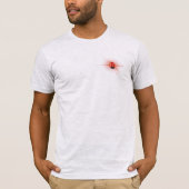 Rood knipperend licht bliksemschicht t-shirt (Voorkant)