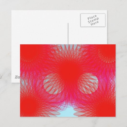 rood knutselen briefkaart (Voorkant / Achterkant)