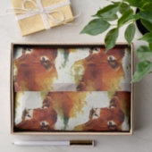 Rood koeienschilderen tissuepapier (Geschenk)