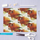 Rood koeienschilderen tissuepapier (Craft)