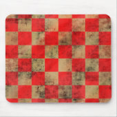 Rood koel schaken muismat (Voorkant)