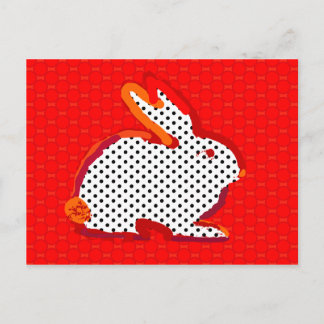 "rood konijn" digitaal het schilderen Briefkaart