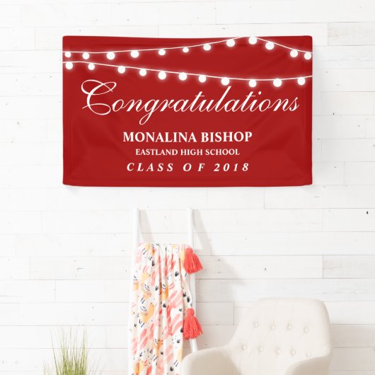 Rood | Koord van hooglichten Afstuderen Spandoek (Insitu)