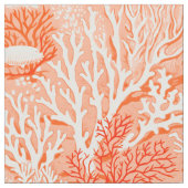 Rood koraal monochromatisch stof (Close Up)