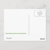 Rood Krampus mandje keten Tongue Briefkaart (Achterkant)