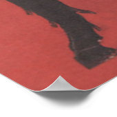 Rood Krampus mandje keten Tongue Poster (Hoek)