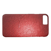 Rood kunstleder Case-Mate iPhone case (Achterkant (Horizontaal))
