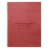 Rood kunstleder  Kijk naar zeer Multomap Notitieboek (Voorkant)