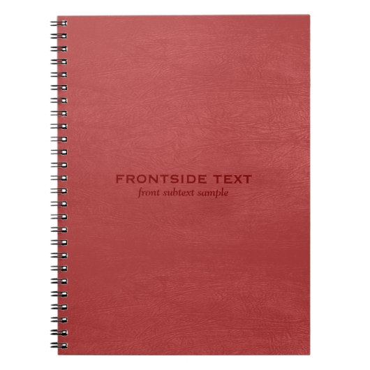 Rood kunstleder  Kijk naar zeer Multomap Notitieboek (Voorkant)