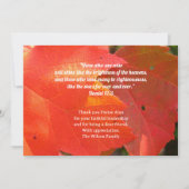 Rood laat pastoor waardering Schrift dank u Kaart (Voorkant)