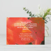 Rood laat pastoor waardering Schrift dank u Kaart (Staand voorkant)