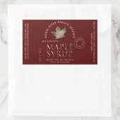 Rood Label Artisan Maple Syrup Batch Datum Goud Bl (Tas)