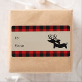 Rood Label Pset Reindeer Dachshund Gift Labels (Insitu)