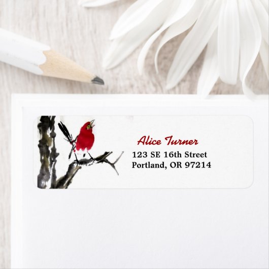 Rood label retouradres (Insitu)