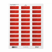 Rood Label - Sneeuwvlokken (Full Sheet)