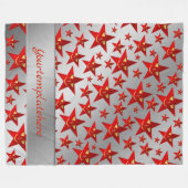 rood, lachen, gelukkig, sterren, regenboog, kleure fleece deken (Voorkant (Horizontaal))