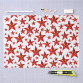 rood, lachen, gelukkig, sterren, regenboog, kleure tissuepapier (Craft)