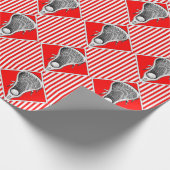 Rood Lacrosse-sportpapier voor cadeautjes Cadeaupapier (Hoek)