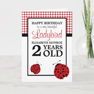 Rood Ladybug Kinderdag Kaart