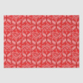 Rood land paisley patroon tissuepapier (Voorkant)