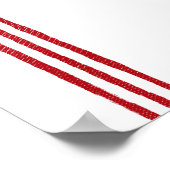 Rood  landhuis Gestapeld Boerderij Poster (Hoek)