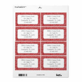 Rood landlabel etiket (Full Sheet)