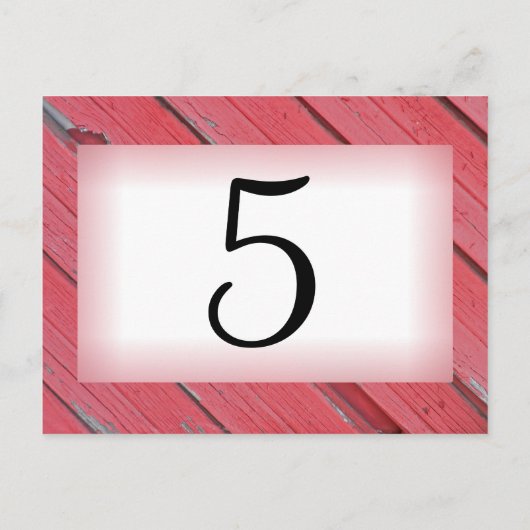 Rood-landnummer Roodbarnhout Briefkaart (Achterkant)