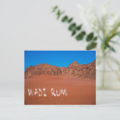 Rood landschap van de Rum Wadi Briefkaart (Staand voorkant)