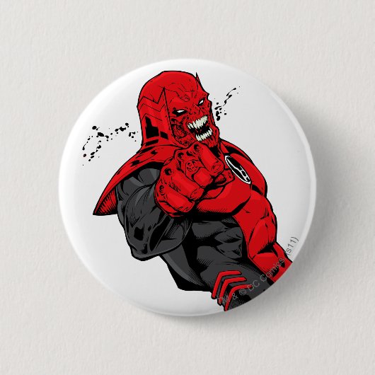 Rood lantaarnkorps - Rage Leaning 1 Ronde Button 5,7 Cm (Voorkant)