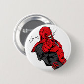 Rood lantaarnkorps - Rage Leaning 1 Ronde Button 5,7 Cm (Voorkant /achterkant)